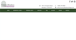 Desktop Screenshot of countrymeadowsvillage.com